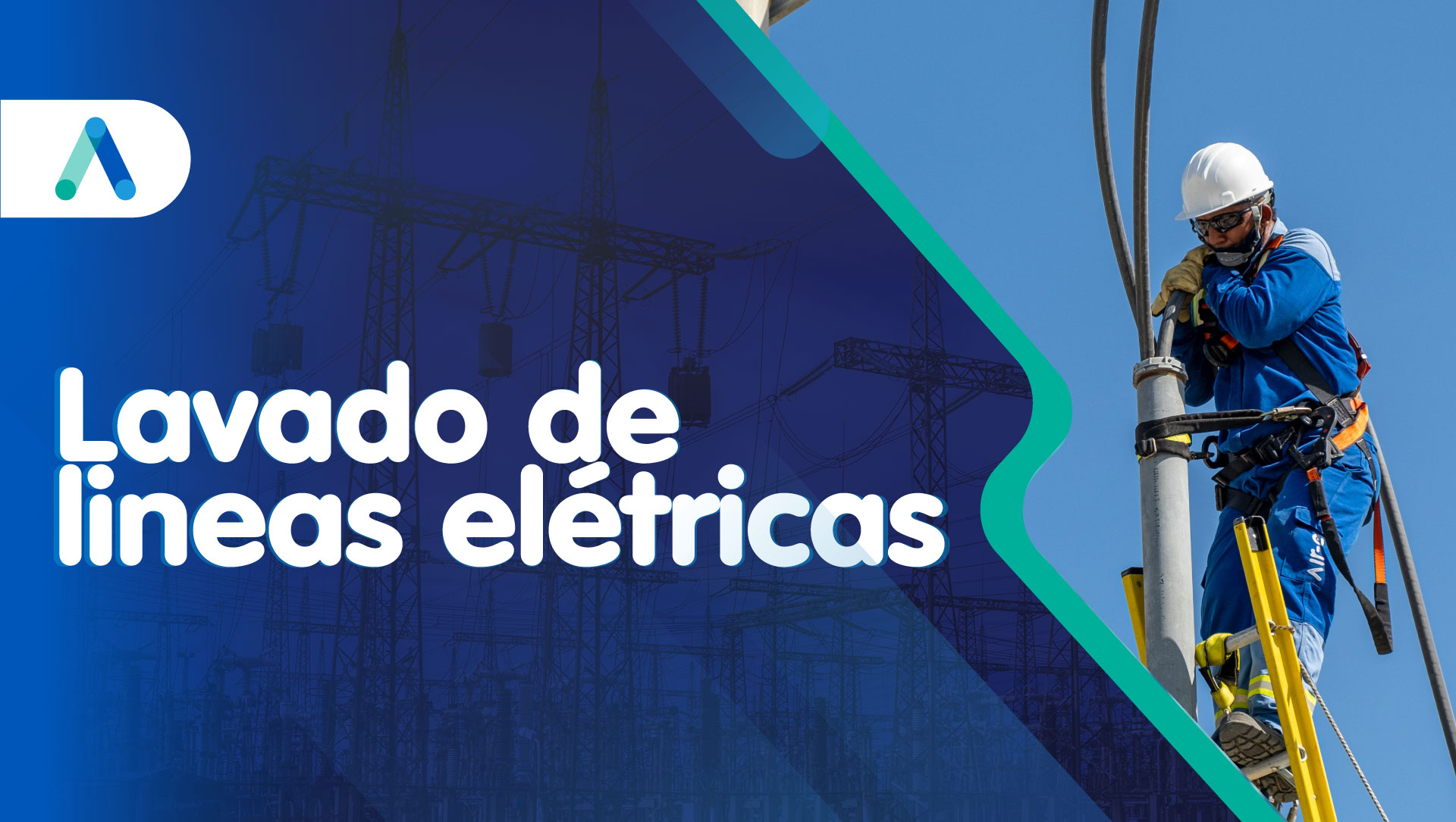 Labores de lavado de aisladores en Puerto Colombia